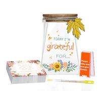 Gratitude Jar DIY Thankful Note Jar Count Your Blessings 180 Write-On Cards