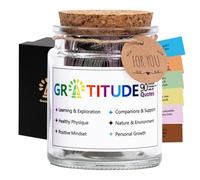 Gratitude Jar with 90 Colorful Gratitude Quotes Cards,Inspirational Appreciation Graduation Birthday Gifts for Women Men Teen Friend Coworker,Thanksgiving Gifts-Daily Discovery of Appreciation Moments