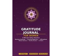 Gratitude Journal for Women - 5-Minute Daily Practice: 5-Minute Daily Practice with Morning Affirmations, Evening Reflection & Weekly Intentions | 156 ... | 6 Monthly Gratitude Reviews | 120 Pages