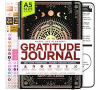 Gratitude Journal for Women & Men - 5 Minute Self Care Journal | 90-Day Undated Daily Planner for Positivity, Affirmations & Manifestation | Guided Mindfulness, Reflection | Vision Board + Stickers