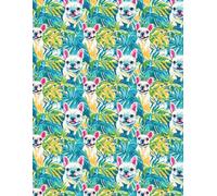 Gratitude Journal -Grateful Heart: A Journey of Daily Appreciation - Happy Frenchie: 8.5 X 11 inches 150 Pages, 3 entries per page