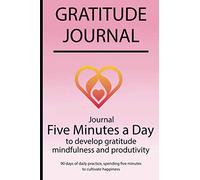 Gratitude journal: Journal Five minutes a day to develop gratitude, mindfulness and productivity By Simple Live 6623
