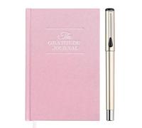 Gratitude Journal, Self Care Journal, Daily Wellness for Happiness, Mindfulness, and Reflection, Undated Life Planner, Daily Planner, Weekly Planners and Organisers (with Gel Pen) (Pink)
