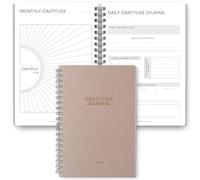 Gratitude & Mindfulness Journal - 90 Day Gratitude Template, Self Care Planner, Positivity Diary, A5 (Mono)