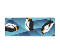 GRatka Abstract Polygon Penguin,Mouse Pad Large Desk Pad Computer Keyboard Mouse Mat With Non Slip Rubber Base 30 x 80 cm