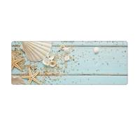GRatka Beach Shell Sea Starfish,Mouse Pad Large Desk Pad Computer Keyboard Mouse Mat With Non Slip Rubber Base 30 x 80 cm