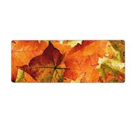 GRatka Beautiful Fall Leaves,Mouse Pad Large Desk Pad Computer Keyboard Mouse Mat With Non Slip Rubber Base 30 x 80 cm
