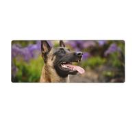 GRatka Belgian Malinois Pets Dogs Belgian Malinois,Mouse Pad Large Desk Pad Computer Keyboard Mouse Mat With Non Slip Rubber Base 30 x 80 cm