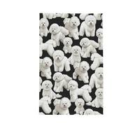 GRatka Bichon Frise Dog Pattern,Waffle Tea Towels Kitchen Absorbent Dish Cloth Drying Dish Towels 41 x 66 cm