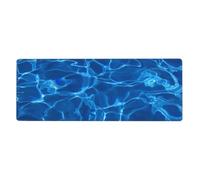 GRatka Blue Aqua Pool Water Printed,Mouse Pad Large Desk Pad Computer Keyboard Mouse Mat With Non Slip Rubber Base 30 x 80 cm
