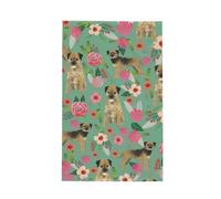 GRatka Border Terrier Florals Dog Breed,Waffle Tea Towels Kitchen Absorbent Dish Cloth Drying Dish Towels 41 x 66 cm