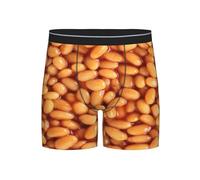 GRatka Boxer Briefs,Mens Underpants Boxer Shorts Leg Boxer Briefs Funny Novelty Underwear,Baked Beans