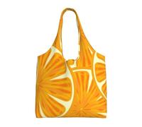 GRatka Bright Orange,Reusable Tote Bags Grocery Bags Large Capacity Canvas Shopping Shoulder bag