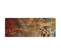 GRatka Brown Rust Colorful Metal Rusty Steel Iron Structure,Mouse Pad Large Desk Pad Computer Keyboard Mouse Mat With Non Slip Rubber Base 30 x 80 cm