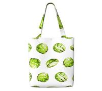 GRatka Brussel Sprouts,Reusable Grocery Bags Shopping Tote Bags Large Capacity Canvas Shoulder bag