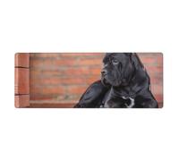 GRatka Cane Corso Big Black Dogs Pets,Mouse Pad Large Desk Pad Computer Keyboard Mouse Mat With Non Slip Rubber Base 30 x 80 cm