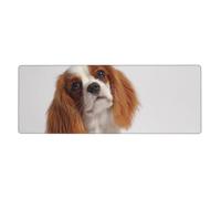 GRatka Cavalier King Charles Spaniel,Mouse Pad Large Desk Pad Computer Keyboard Mouse Mat With Non Slip Rubber Base 30 x 80 cm