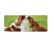 GRatka Cavalier King Charles Spaniel,Mouse Pad Large Desk Pad Computer Keyboard Mouse Mat With Non Slip Rubber Base 30 x 80 cm