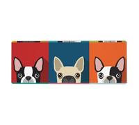 GRatka Colorful Boston Terrier Print,Mouse Pad Large Desk Pad Computer Keyboard Mouse Mat With Non Slip Rubber Base 30 x 80 cm