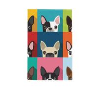 GRatka Colorful Boston Terrier Print,Waffle Tea Towels Kitchen Absorbent Dish Cloth Drying Dish Towels 41 x 66 cm