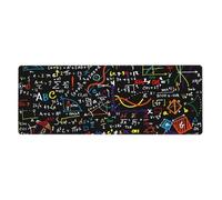 GRatka Colorful Math Formula Print,Mouse Pad Large Desk Pad Computer Keyboard Mouse Mat With Non Slip Rubber Base 30 x 80 cm