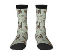 GRatka Crew Socks,Funny Compression Socks Casual Novelty Sports Socks 40CM Long For Unisex,Coati Fest