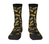 GRatka Crew Socks,Funny Compression Socks Casual Novelty Sports Socks 40CM Long For Unisex,Isolated Tuba Musical Instrument