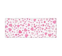 GRatka Cute Little Hearts,Mouse Pad Large Desk Pad Computer Keyboard Mouse Mat With Non Slip Rubber Base 30 x 80 cm