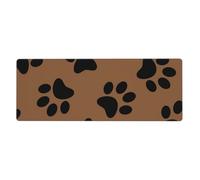 GRatka Dog Paw Pattern,Mouse Pad Large Desk Pad Computer Keyboard Mouse Mat With Non Slip Rubber Base 30 x 80 cm