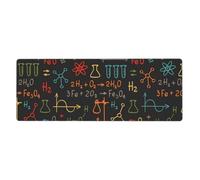 GRatka Educational Chemistry Equation Experiment,Mouse Pad Large Desk Pad Computer Keyboard Mouse Mat With Non Slip Rubber Base 30 x 80 cm