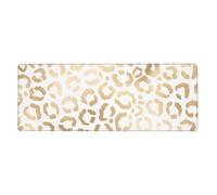GRatka Elegant Gold White Leopard Cheetah,Mouse Pad Large Desk Pad Computer Keyboard Mouse Mat With Non Slip Rubber Base 30 x 80 cm