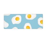 GRatka Fried Eggs Seamless Pattern,Mouse Pad Large Desk Pad Computer Keyboard Mouse Mat With Non Slip Rubber Base 30 x 80 cm