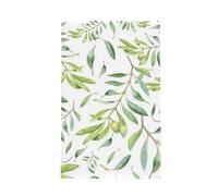 GRatka Green Leaf Artistic Olive Tree Print,Waffle Tea Towels Kitchen Absorbent Dish Cloth Drying Dish Towels 41 x 66 cm