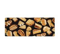 GRatka Grilled Cheese Sandwiches,Mouse Pad Large Desk Pad Computer Keyboard Mouse Mat With Non Slip Rubber Base 30 x 80 cm