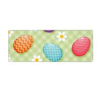 GRatka Happy Easter Colorful Easter Eggs,Mouse Pad Large Desk Pad Computer Keyboard Mouse Mat With Non Slip Rubber Base 30 x 80 cm