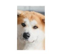 GRatka Japanese Akita Dog Pattern,Waffle Tea Towels Kitchen Absorbent Dish Cloth Drying Dish Towels 41 x 66 cm