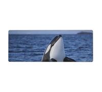 GRatka Killer Whales Orca,Mouse Pad Large Desk Pad Computer Keyboard Mouse Mat With Non Slip Rubber Base 30 x 80 cm
