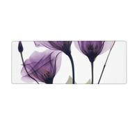 GRatka Lavender Purple Hope Flowers,Mouse Pad Large Desk Pad Computer Keyboard Mouse Mat With Non Slip Rubber Base 30 x 80 cm