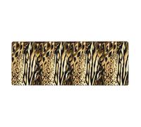 GRatka Leopard Lion Tiger Skin Fur Brindle,Mouse Pad Large Desk Pad Computer Keyboard Mouse Mat With Non Slip Rubber Base 30 x 80 cm