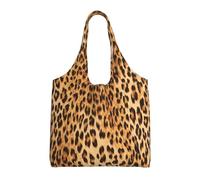 GRatka Leopard Print,Reusable Tote Bags Grocery Bags Large Capacity Canvas Shopping Shoulder bag