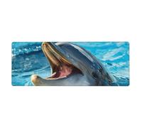 GRatka Lovely Dolphin Printed,Mouse Pad Large Desk Pad Computer Keyboard Mouse Mat With Non Slip Rubber Base 30 x 80 cm