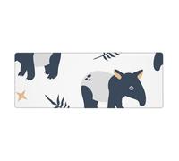 GRatka Malayan Tapir,Mouse Pad Large Desk Pad Computer Keyboard Mouse Mat With Non Slip Rubber Base 30 x 80 cm