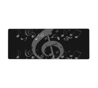 GRatka Music Note Heart,Mouse Pad Large Desk Pad Computer Keyboard Mouse Mat With Non Slip Rubber Base 30 x 80 cm