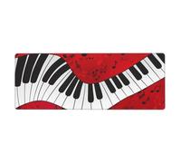 GRatka Music Note Piano Printing,Mouse Pad Large Desk Pad Computer Keyboard Mouse Mat With Non Slip Rubber Base 30 x 80 cm
