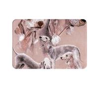 GRatka Outdoor Doormat, Indoor Entrance Non-Slip Doormats, Outside Patio Rug Pad 40x60 cm, Bedlington Terrier