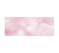 GRatka Pastel Rpse Pink Marble,Mouse Pad Large Desk Pad Computer Keyboard Mouse Mat With Non Slip Rubber Base 30 x 80 cm