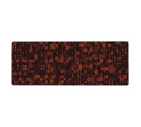 GRatka Programmer Code Red,Mouse Pad Large Desk Pad Computer Keyboard Mouse Mat With Non Slip Rubber Base 30 x 80 cm
