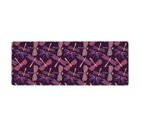 GRatka Purple Dragonfly Printing,Mouse Pad Large Desk Pad Computer Keyboard Mouse Mat With Non Slip Rubber Base 30 x 80 cm
