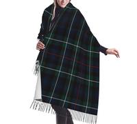 GRatka Scarf,Mackenzie Tartan Plaid Outlander, Unisex Fringed Scarf Large Warm Soft Cashmere Feel Shawls Wraps 196x68 cm