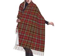 GRatka Scarf,Scottish Clan Ogilvie Ogilvy Tartan, Unisex Fringed Scarf Large Warm Soft Cashmere Feel Shawls Wraps 196x68 cm